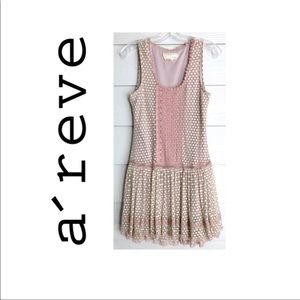A’reve Anthropologie lace ruffle dress, Small